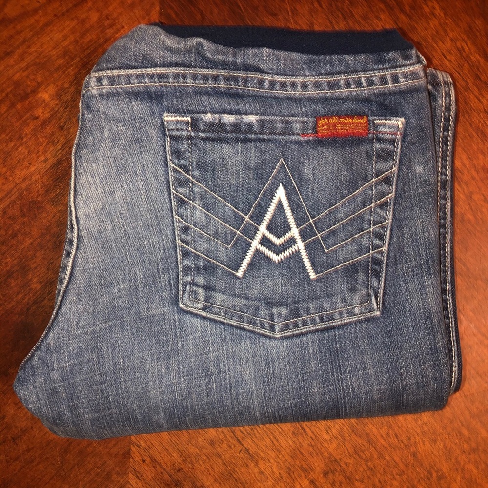 7 for all Mankind Maternity Jeans “A” pocket